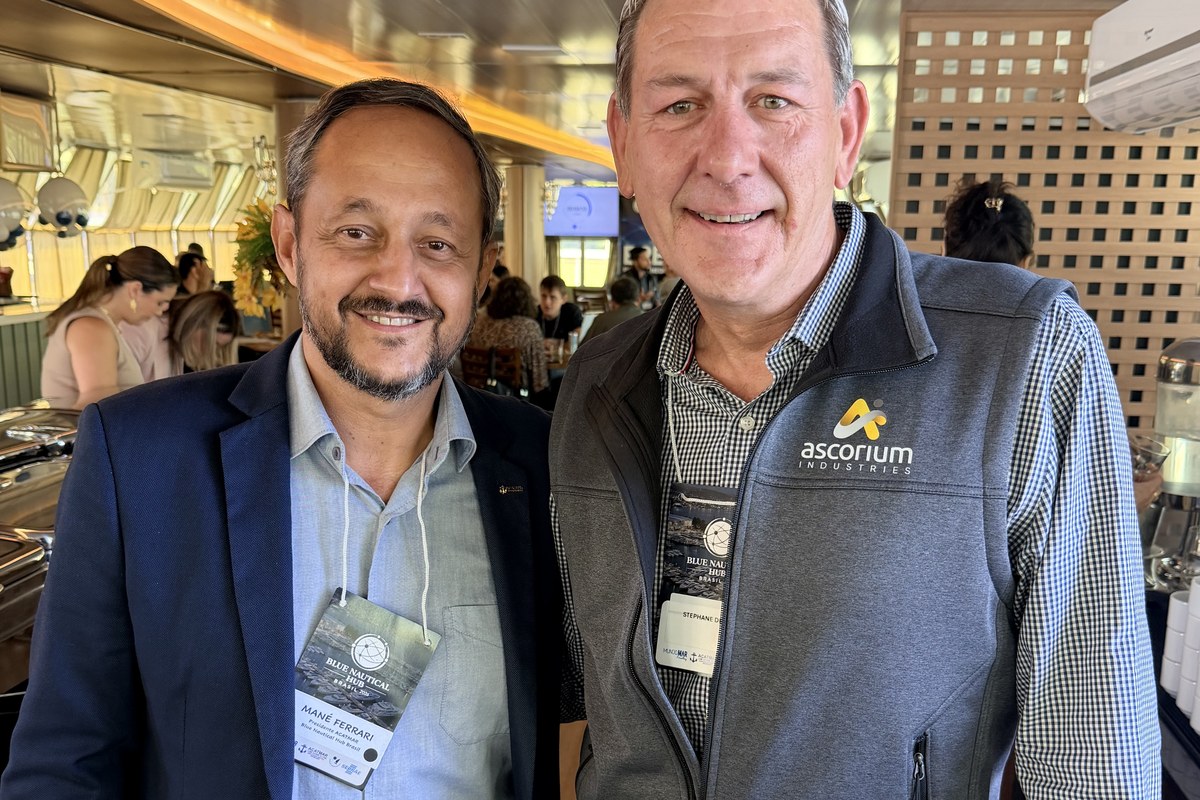Leandro Mané Ferrari e Stephane De Rycke al Blue Nautical Hub Brasil 2026